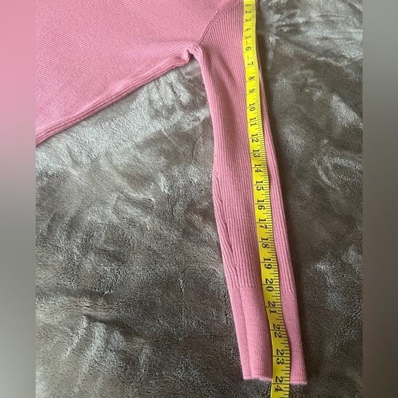 Saks Fifth Avenue Wool-Blend Rib-Knit Polo Sweater size Sz M - Picture 9 of 11